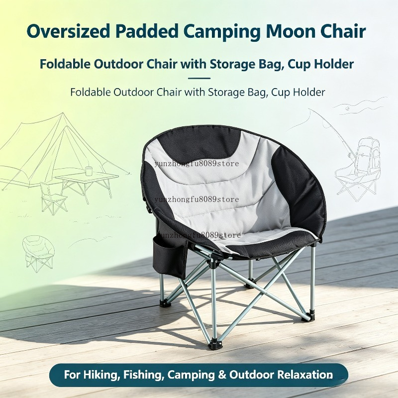 Outdoor Camping Chairs - Silla de Camping Acolchada Extra Grande,