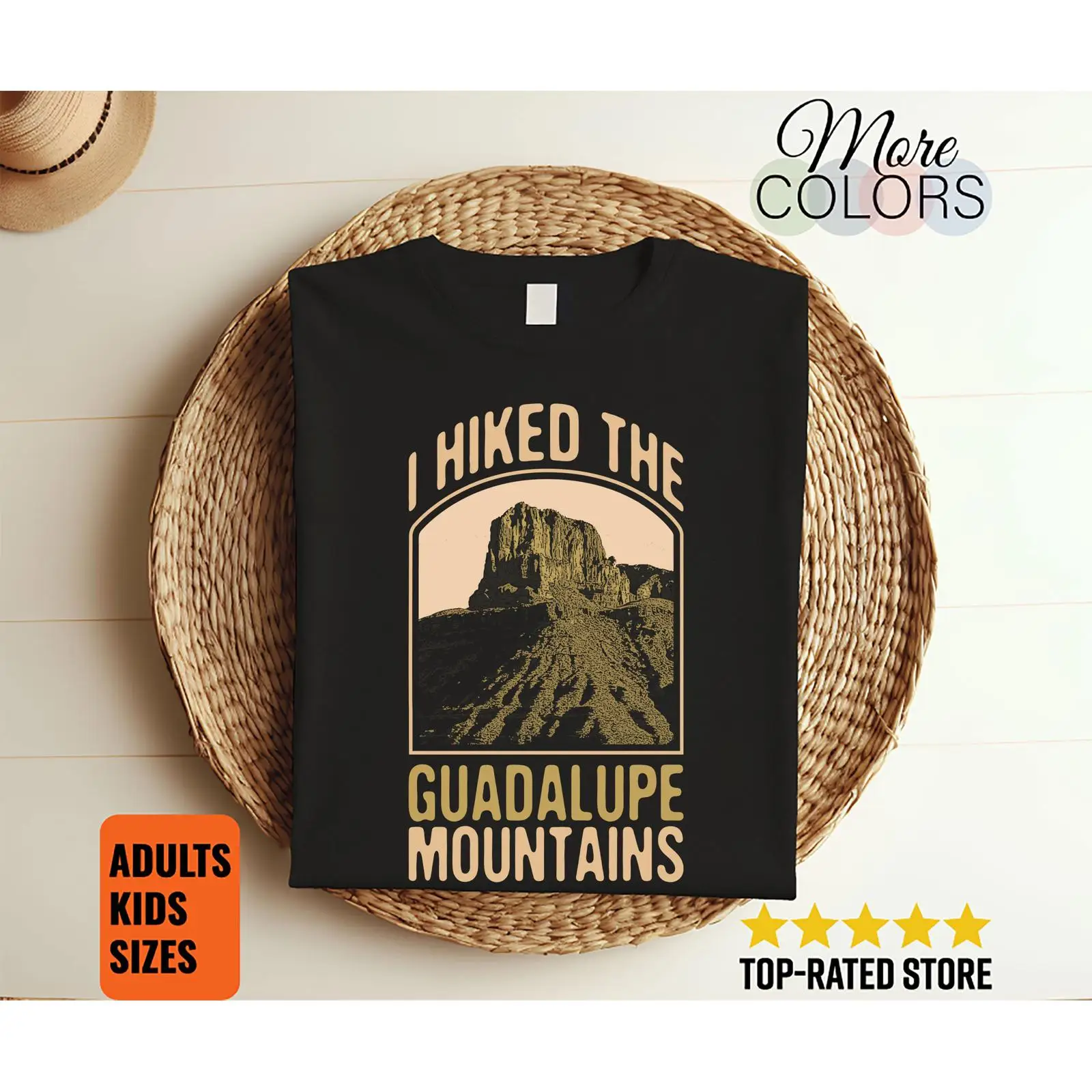 Outdoor Camping In Texas - Camiseta de senderismo en las montañas