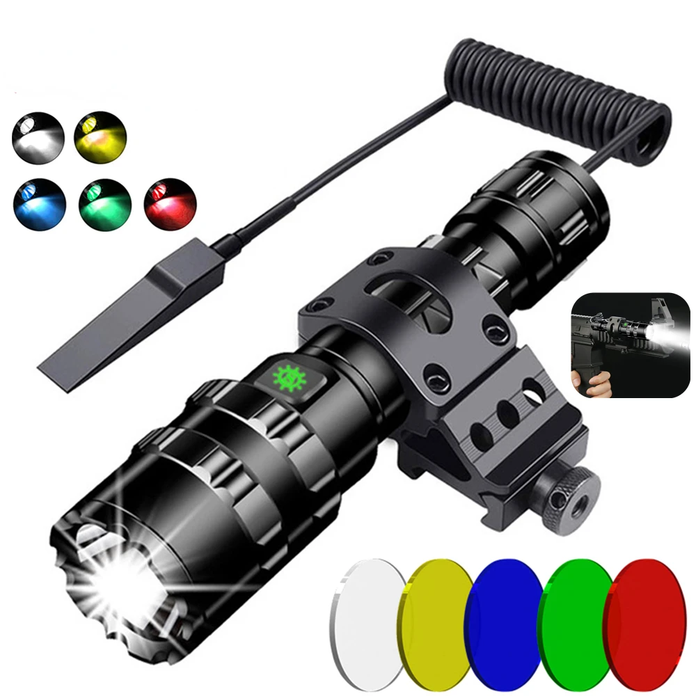 Outdoor Camping Glamping Share - Linterna LED táctica de caza recargable