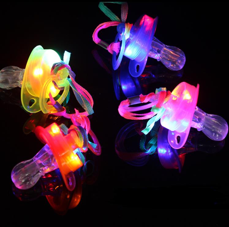 Glow Sticks Survival - 500 Uds LED intermitente chupete silbato