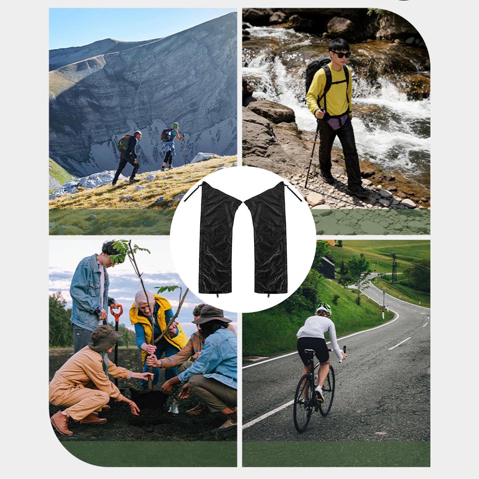Trekking Gaiters - Protector de piernas impermeable y ajustable,