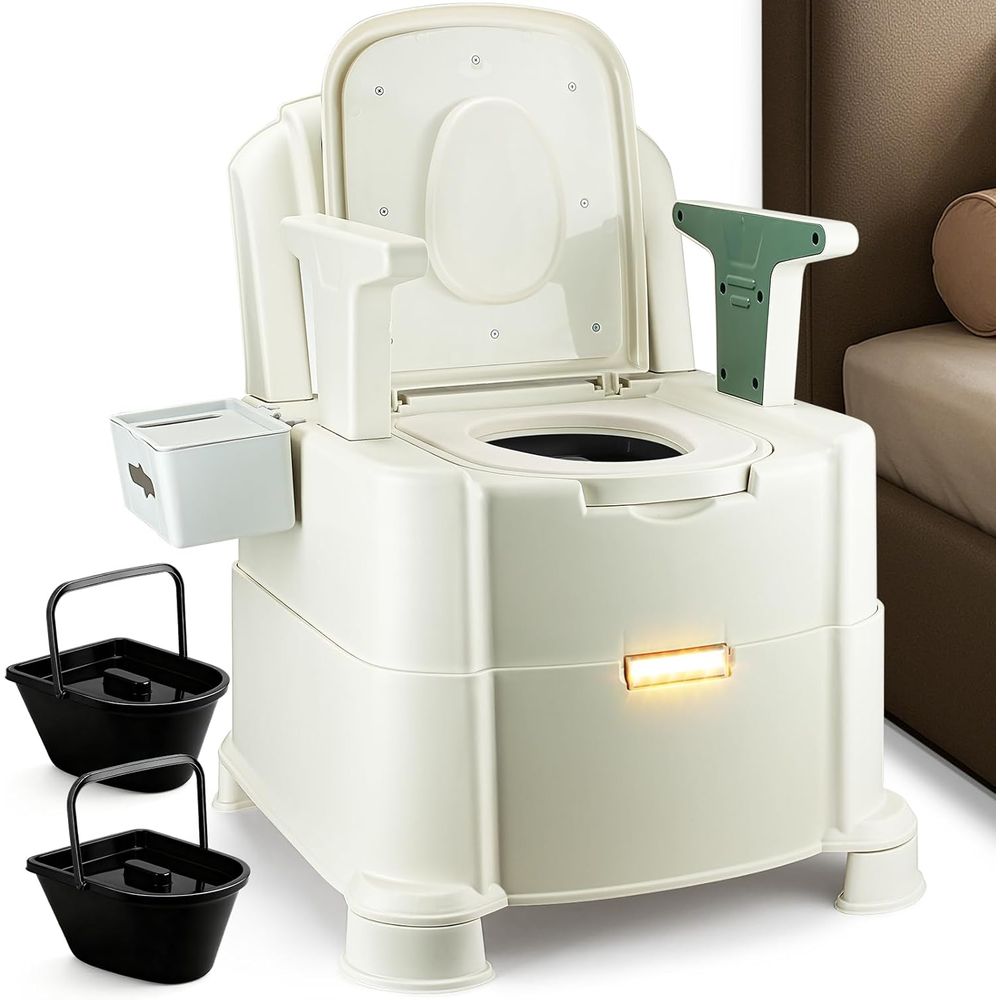 Portable Camp Toilet - Inodoro de cabecera, inodoro portátil de