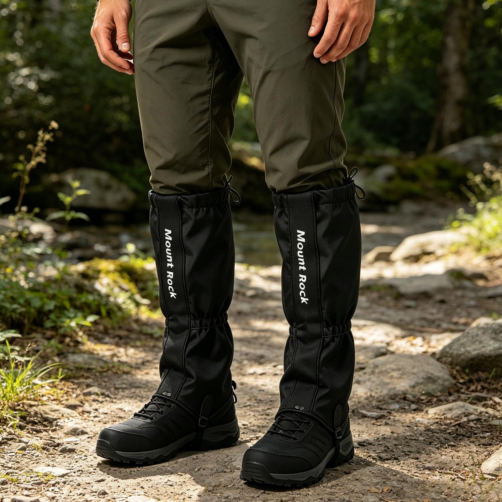 Trekking Gaiters - 1 Par de Polainas Impermeables y