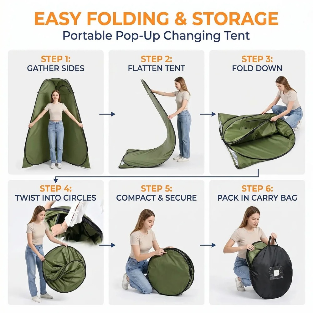 Carpa de privacidad plegable p - Outdoor Camping Toilet Tent reseña y precio