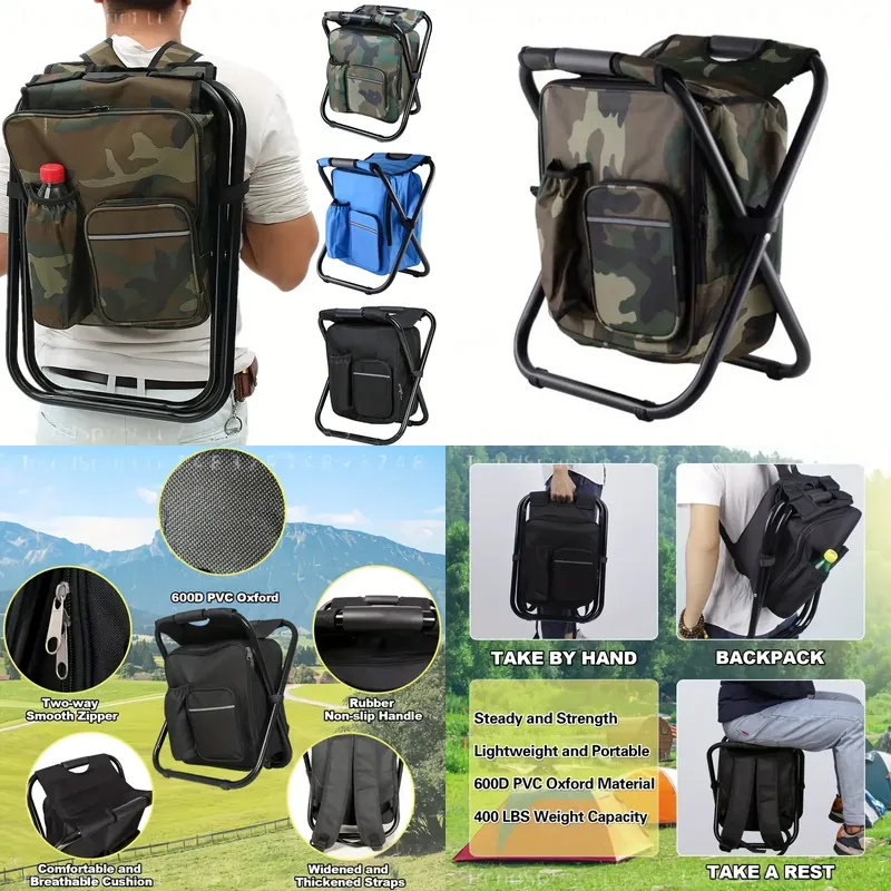 Silla de Pesca Plegable 2 en 1 - Folding Chair reseña y precio