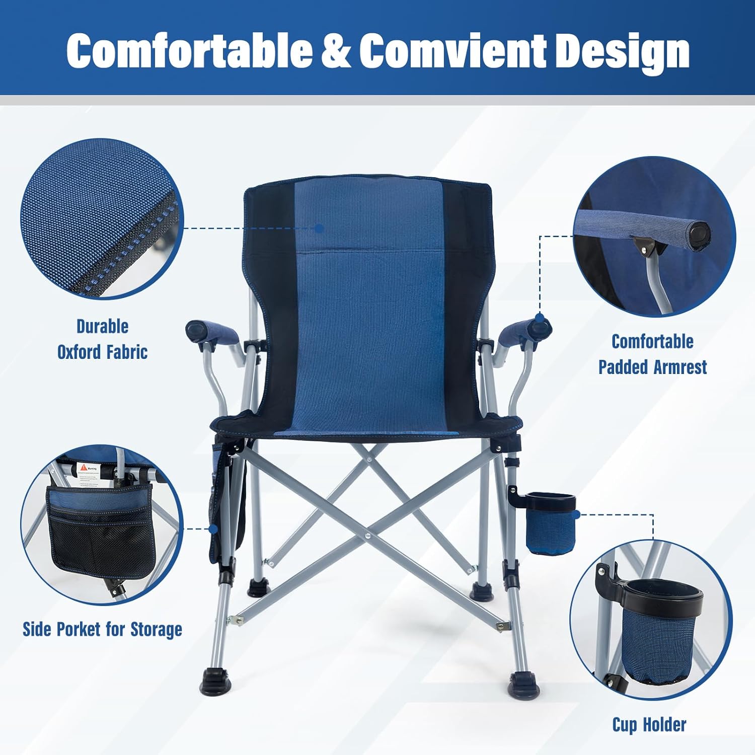 Silla Plegable Portátil para C - Outdoor Camping Chairs reseña y precio