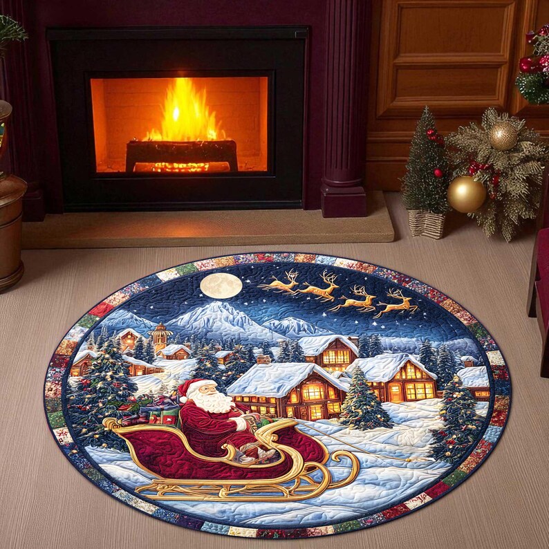 Felpudo redondo navideño con t - Outdoor Camping Ideas For Adults reseña y precio