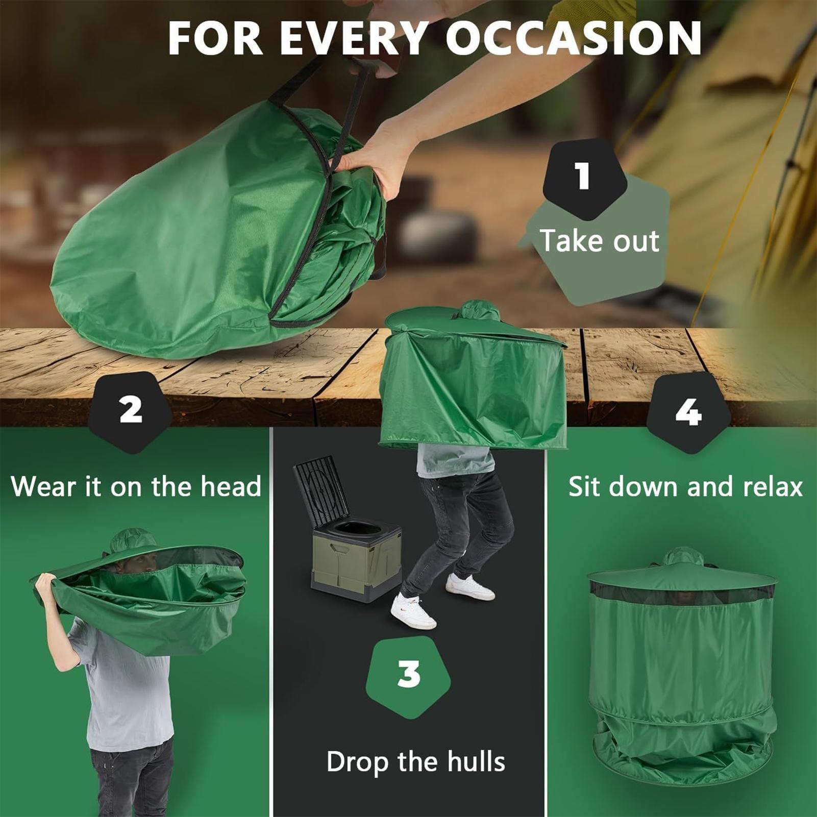 Carpa de Baño Portátil para Ca - Outdoor Camping Toilet Tent reseña y precio