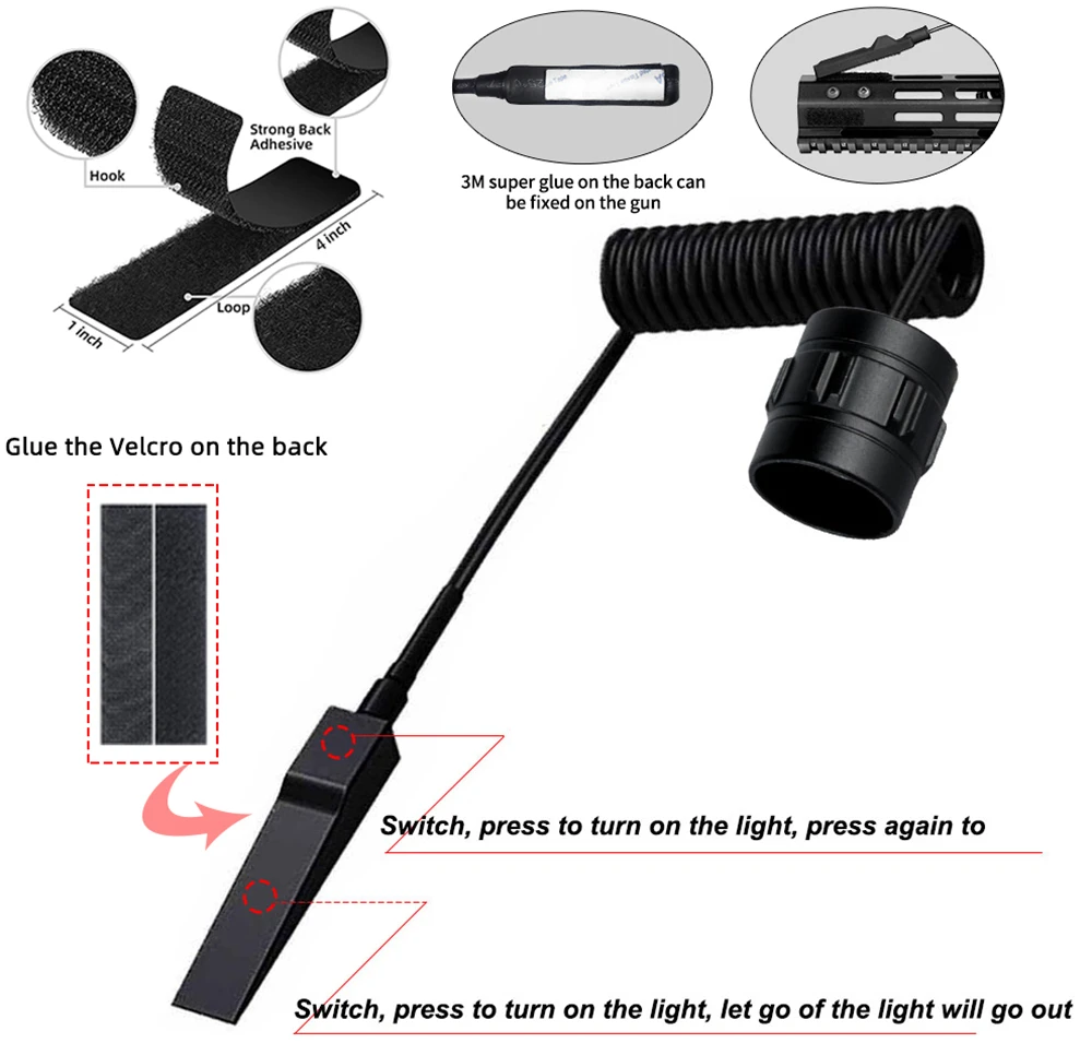 Linterna LED táctica de caza r - Outdoor Camping Glamping Share reseña y precio