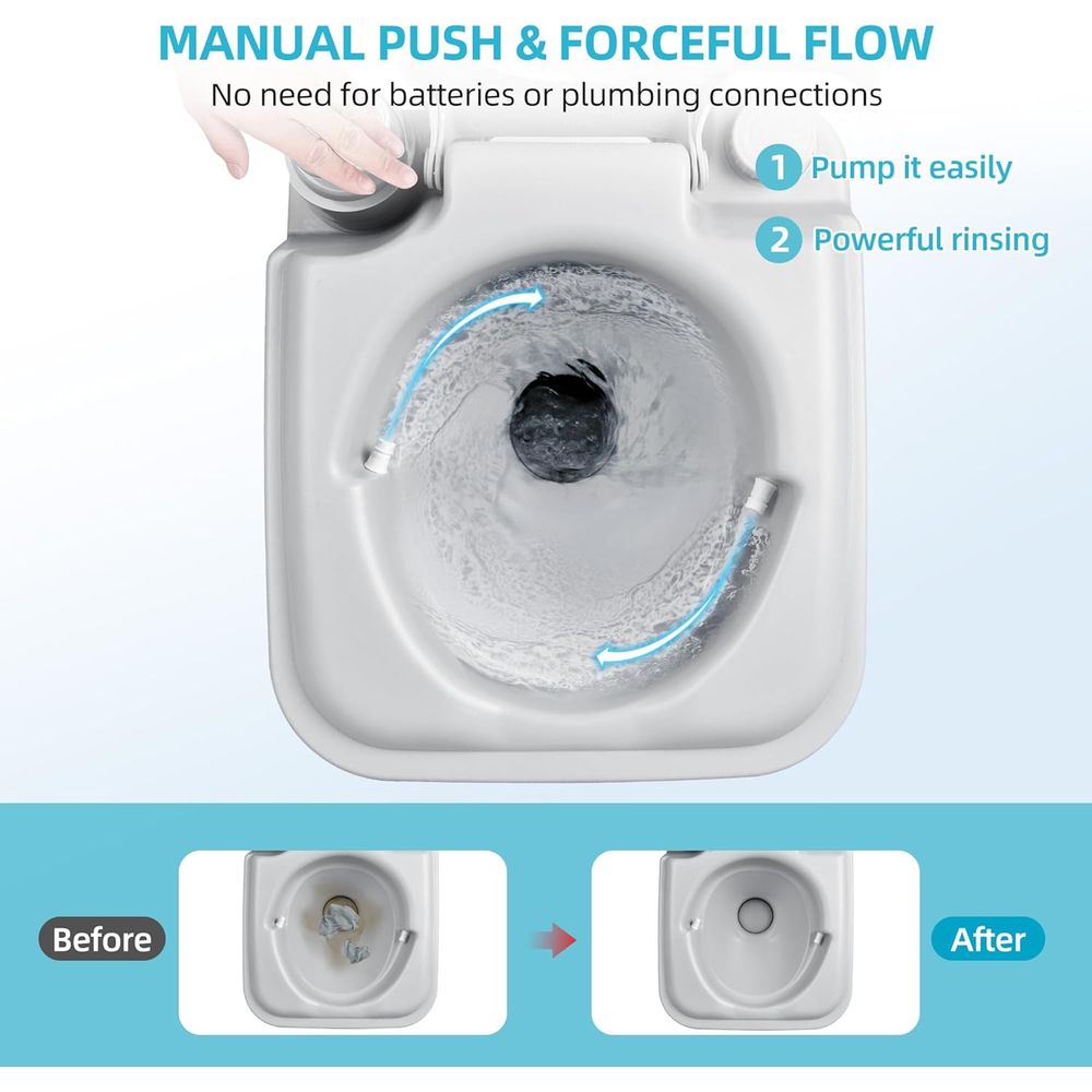 Inodoro portátil para acampar  - Portable Camp Toilet reseña y precio