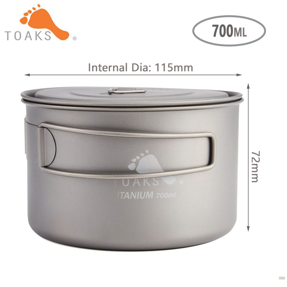 TOAKS-ollas de titanio puro pa - Outdoor Camping Dining Set reseña y precio