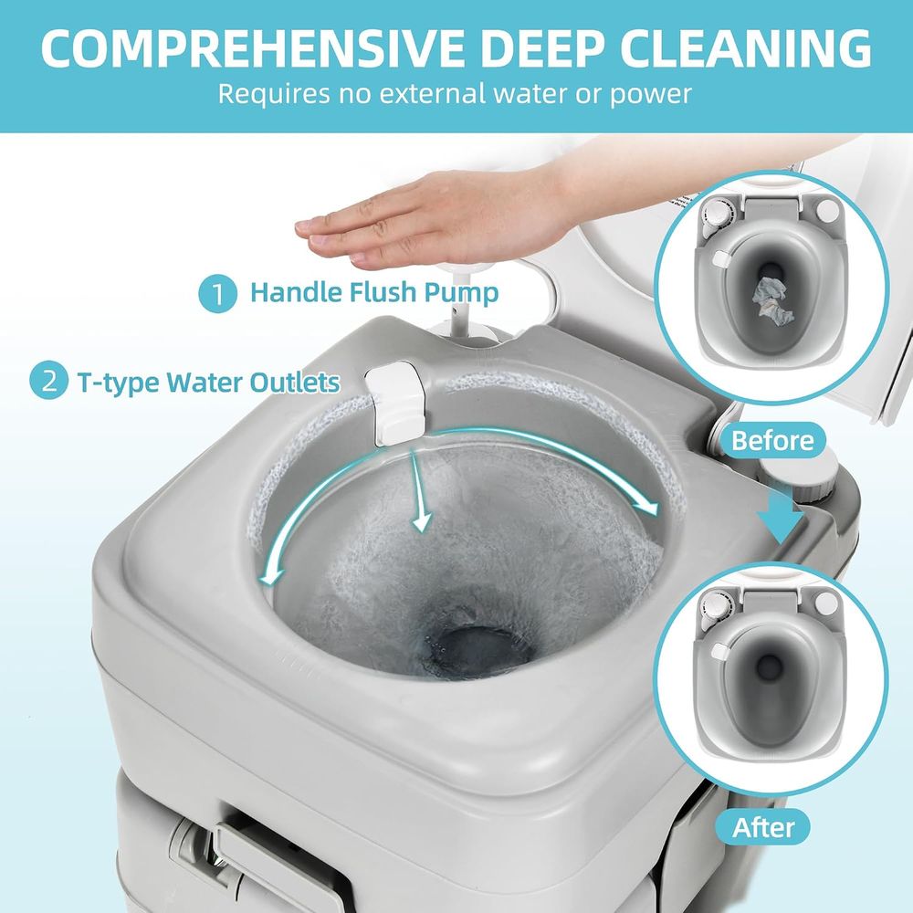 Fregadero portátil de 17L para - Portable Camp Toilet reseña y precio