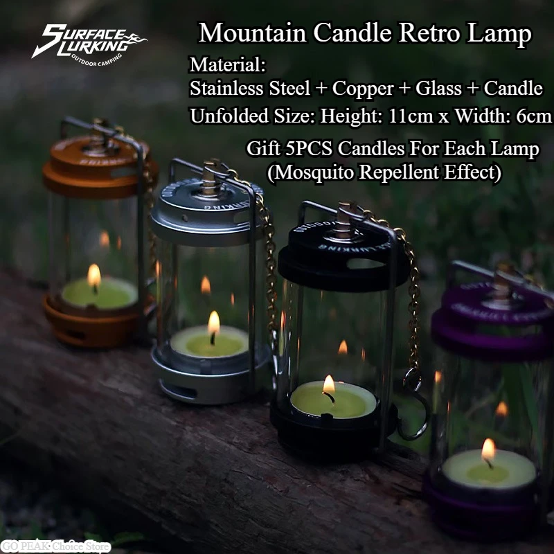 GOPEAK-Juego de velas para ext - Outdoor Camping Glamping Share reseña y precio