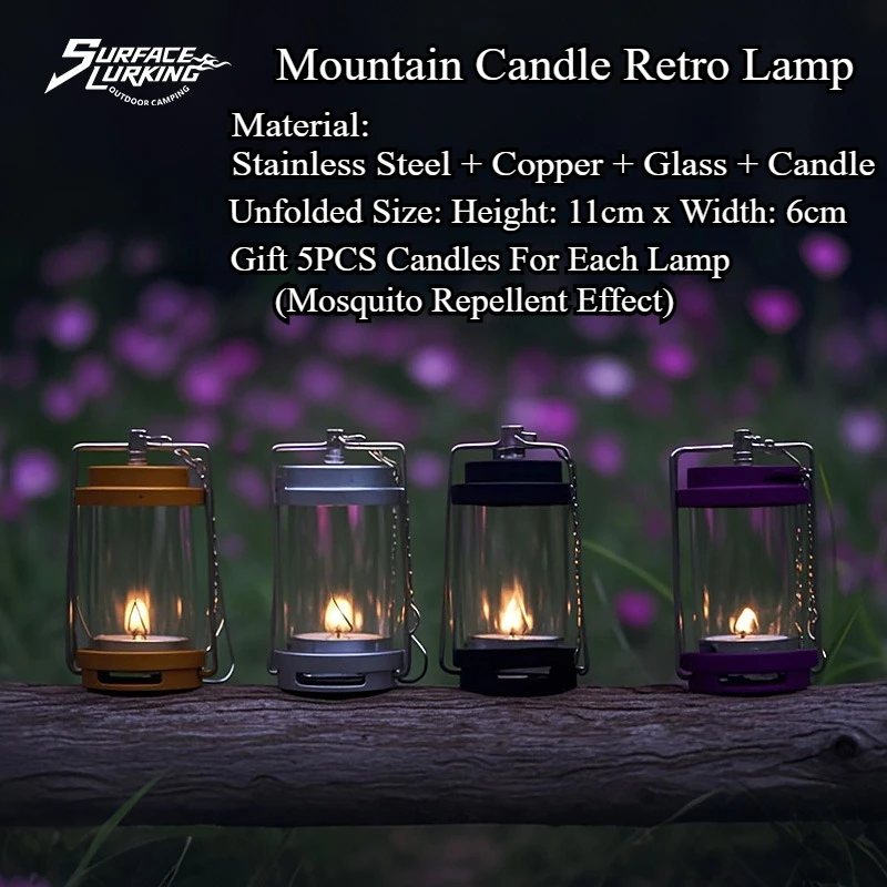 GOPEAK-Juego de velas para ext - Outdoor Camping Glamping Share reseña y precio