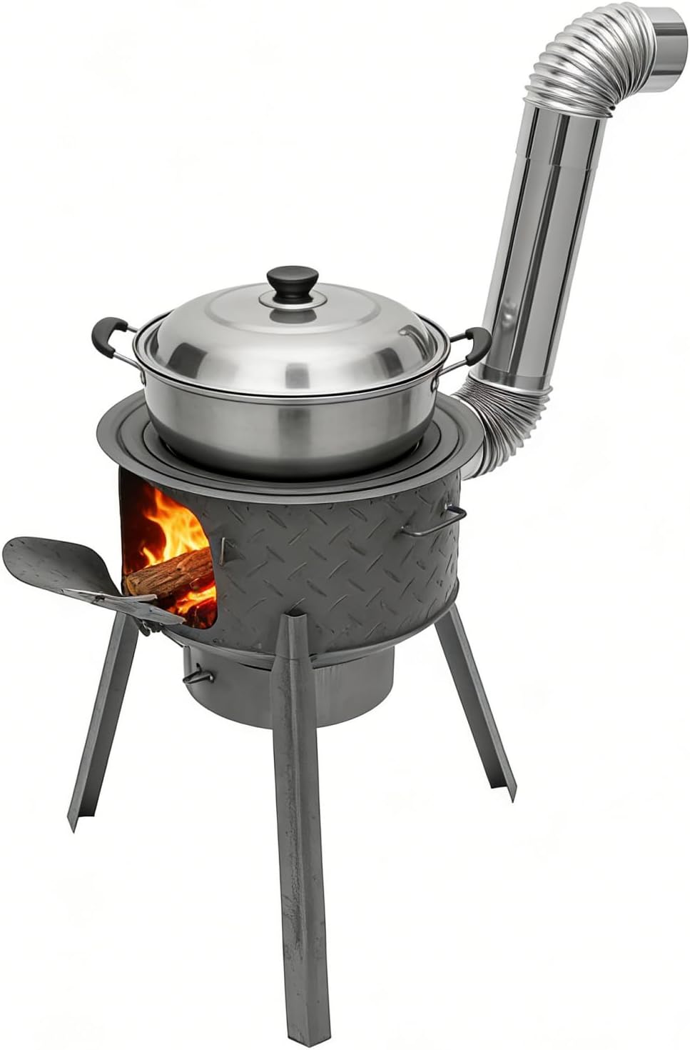 Estufa Portátil de Leña para A - Outdoor Camping Stove Wood reseña y precio