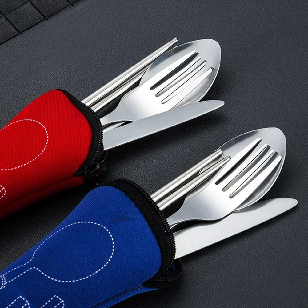 Juego de vajilla para pícnic,  - Outdoor Camping Dining Set reseña y precio