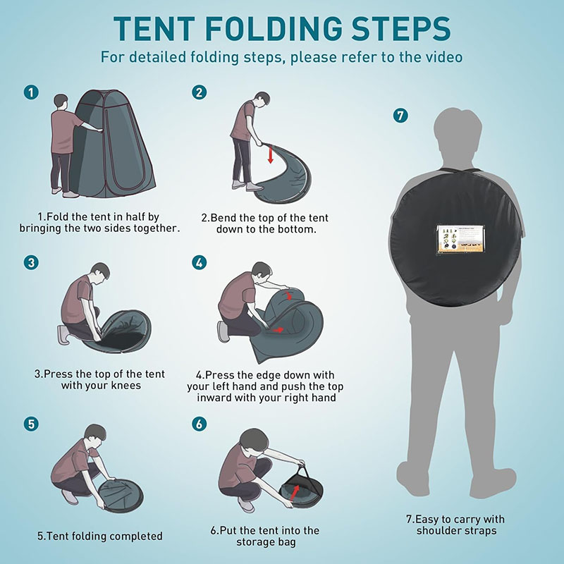 ‌ Tienda de campaña para inodo - Outdoor Camping Toilet Tent reseña y precio