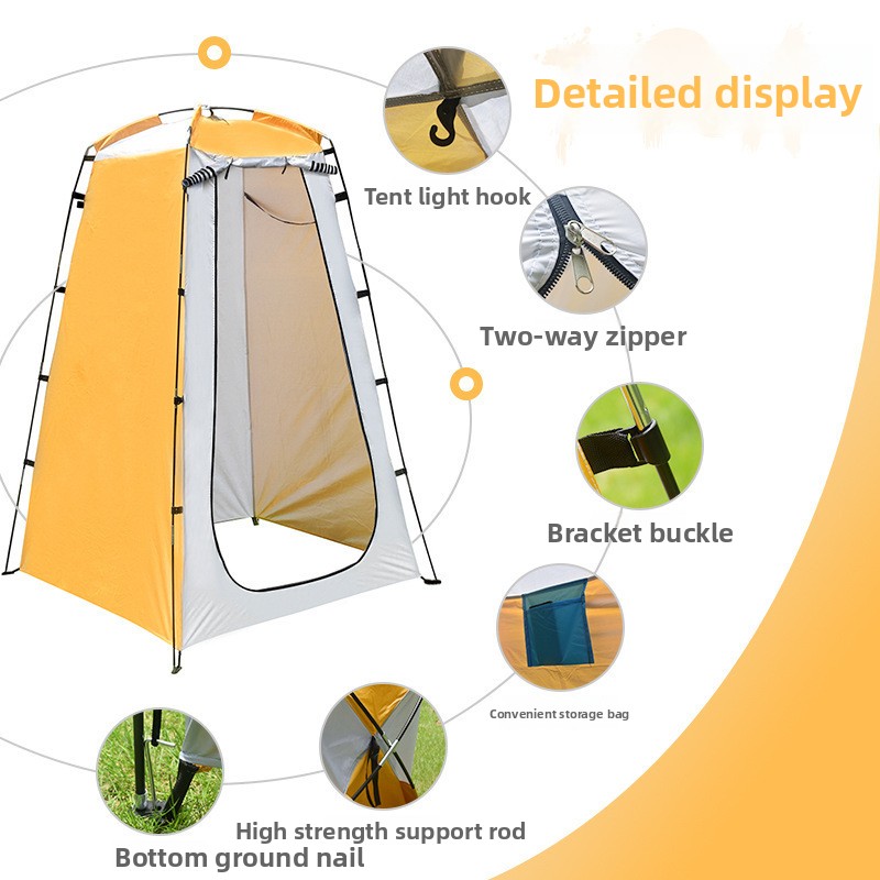 Tienda de privacidad desplegab - Outdoor Camping Toilet Tent reseña y precio