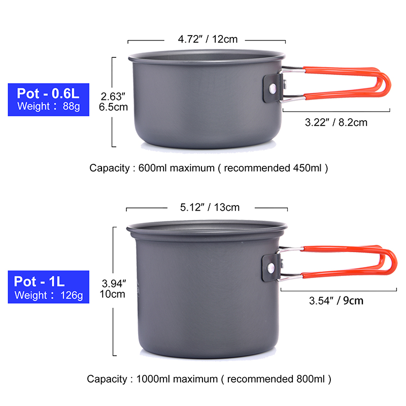 Widesea-Juego de utensilios de - Outdoor Camping Dining Set reseña y precio
