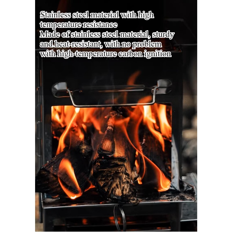 Estufa de carbón y leña plegab - Outdoor Camping Stove Wood reseña y precio