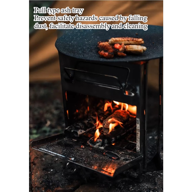 Estufa de carbón y leña plegab - Outdoor Camping Stove Wood reseña y precio