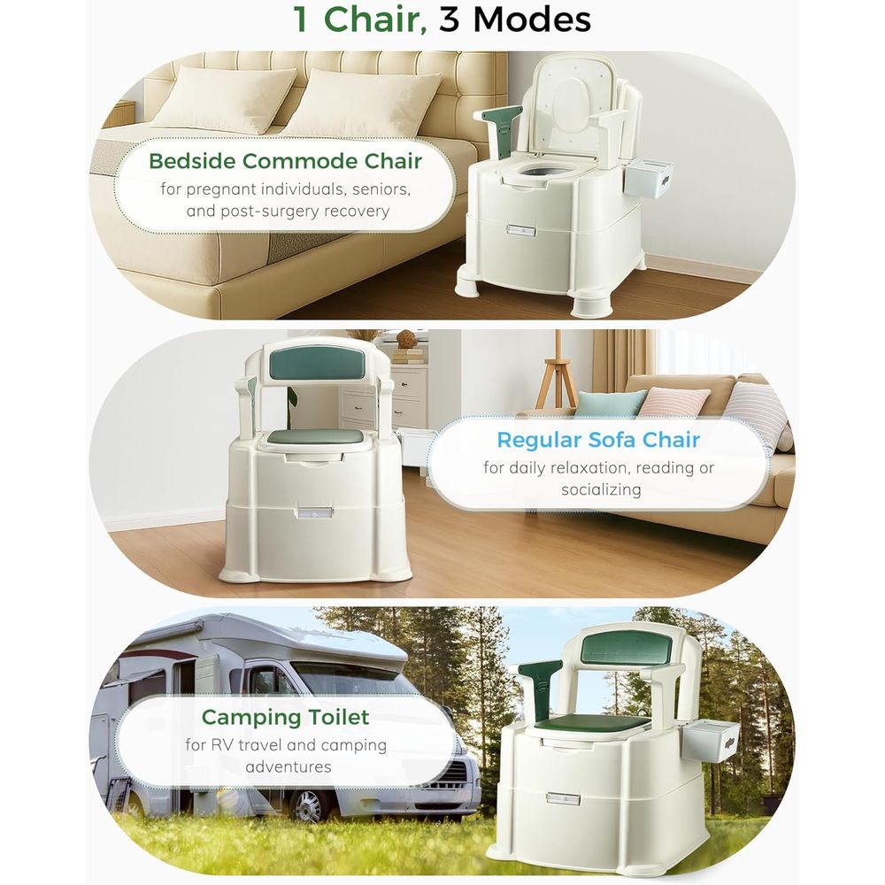 Inodoro de cabecera, inodoro p - Portable Camp Toilet reseña y precio