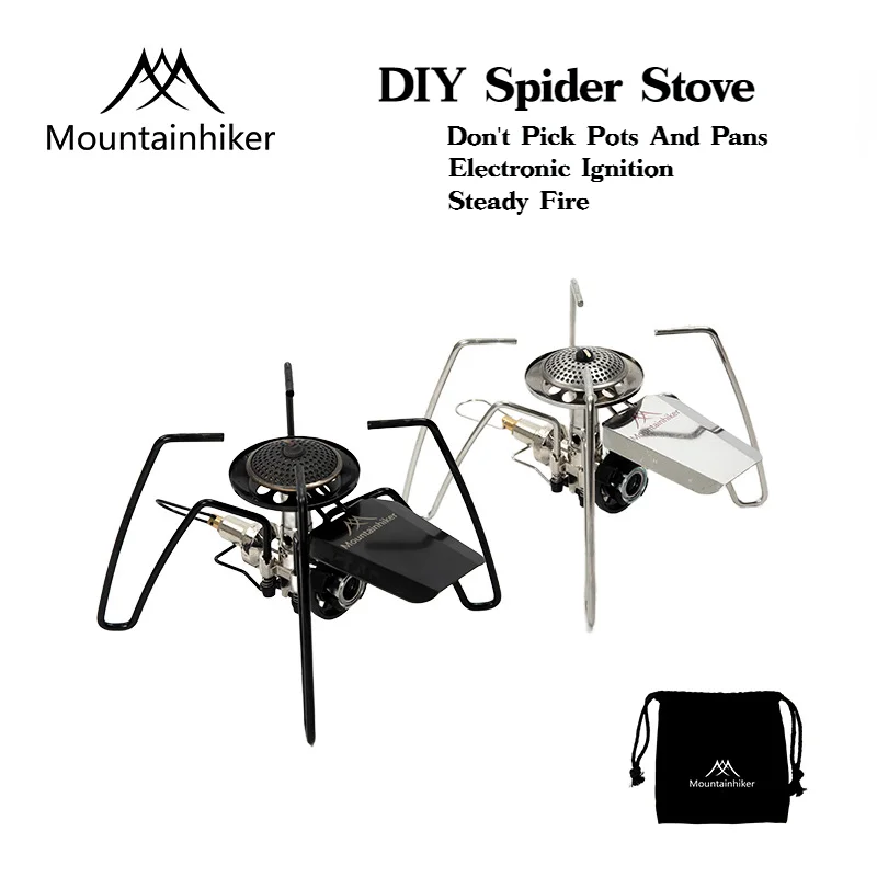 MOUNTAINHIKER-estufa de araña  - Outdoor Camping Stove Wood reseña y precio