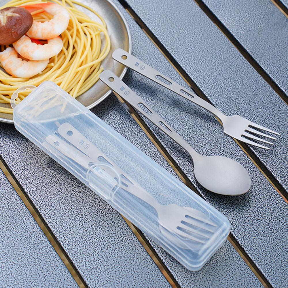Cuchara de titanio con mango l - Outdoor Camping Glamping Share reseña y precio