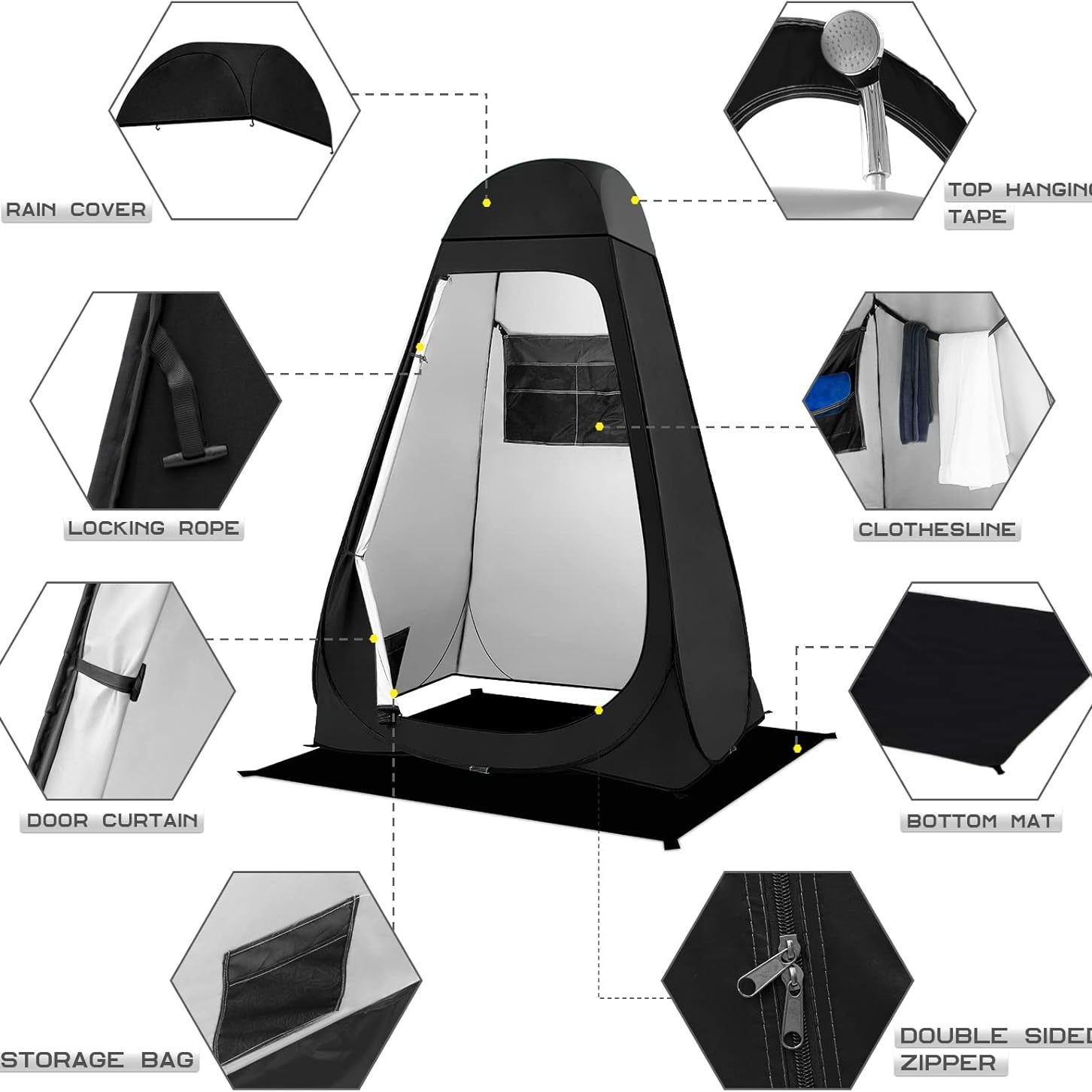 Tienda de Campaña Portátil Pop - Outdoor Camping Toilet Tent reseña y precio